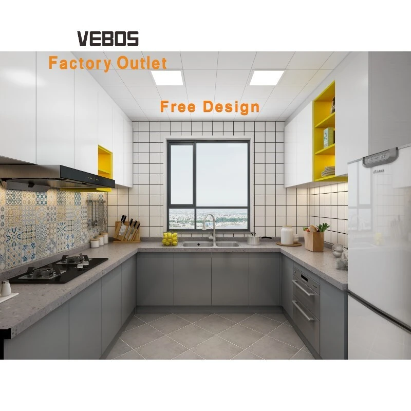Factory Customized Design Modern Kitchen Cabinets For Apartment And Pvc Kitchen Cabinets Classic Designs Cuisine 1