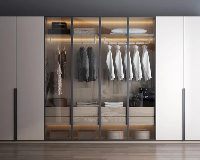 Решения для гардеробных в спальне. Комплект мебели для спальни оптом - VEBOS 6