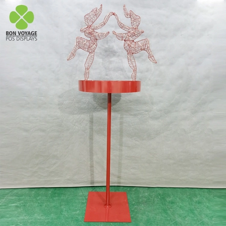 Розничная продажа Pos Pop Up Metal Pole Topper Супермаркет Подставка для вина и спиртных напитков с подсветкой 1
