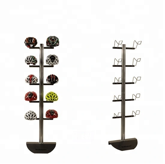 Fahrradhelm-Boden-Metall-Präsentationsständer 1