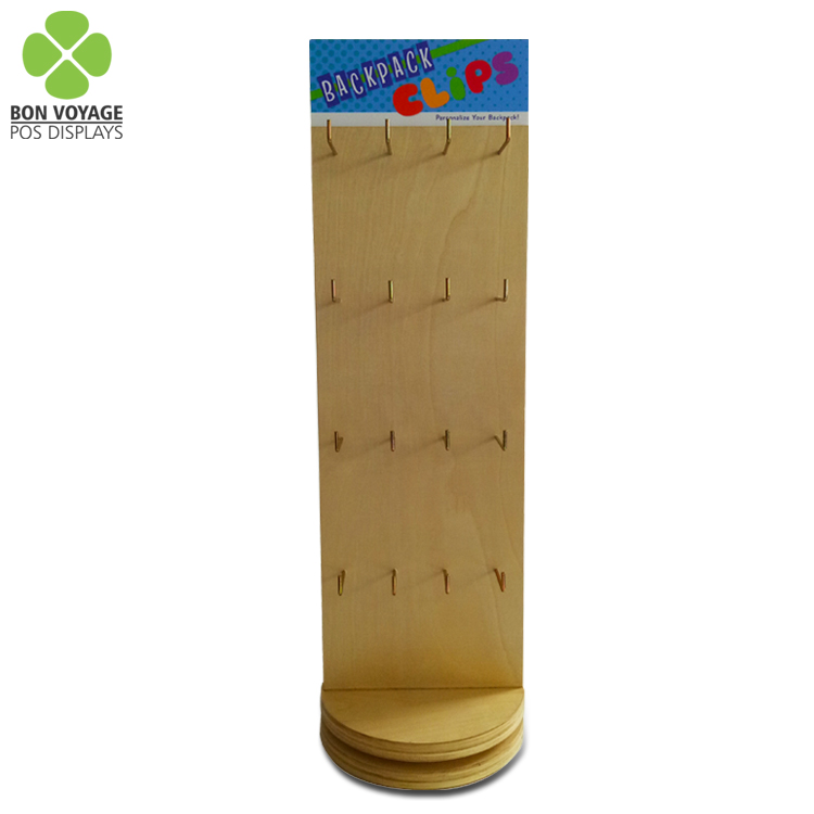 Scaffale per caramelle da esposizione rotante con supporto in legno da tavolo del rivenditore con clip 3