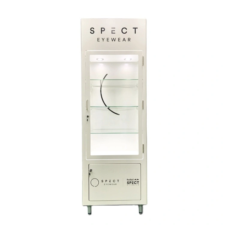 Mais novo display pop loja óptica óculos de sol porta de exibição armário de exibição vitrine armário de vidro vitrine 1