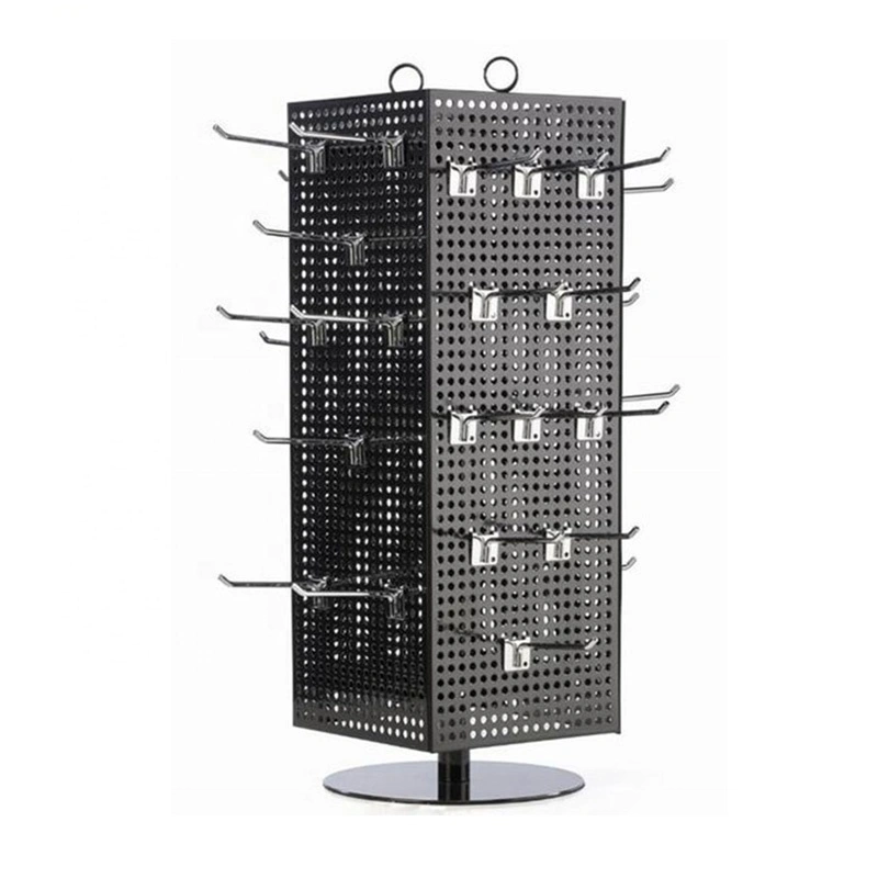 Metallbodenständer für den Einzelhandel, Stecktafel-Rack, Zubehör, Ausstellungsständer mit Rädern 1