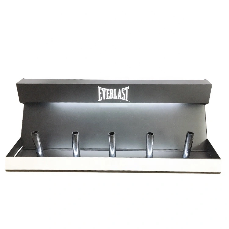 Einzelhandel geschäft Metall Zähler Display Rack für Handschuhe & Kleidung mit Licht 1