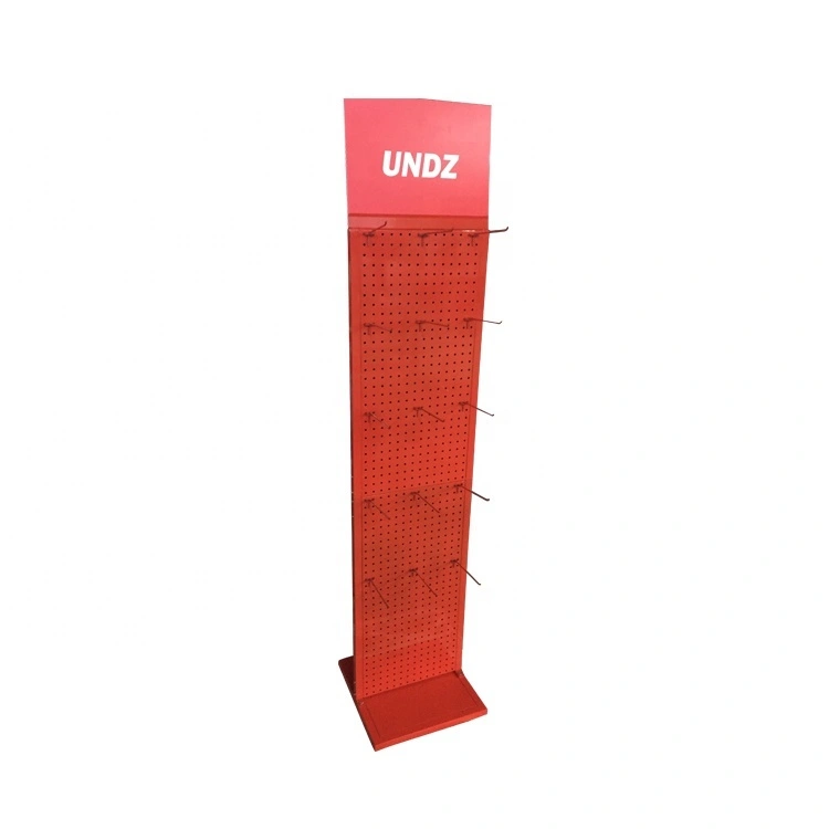 Glänzendes rotes, individuelles, freistehendes Stecktafel-Display für Captain Underpants aus Metall zum Aufhängen 1