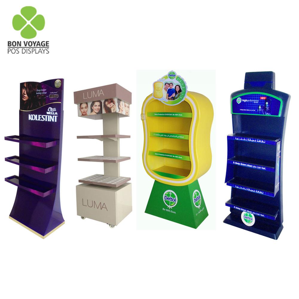 Soporte de exhibición de productos de peluquería de metal personalizado Pos 6