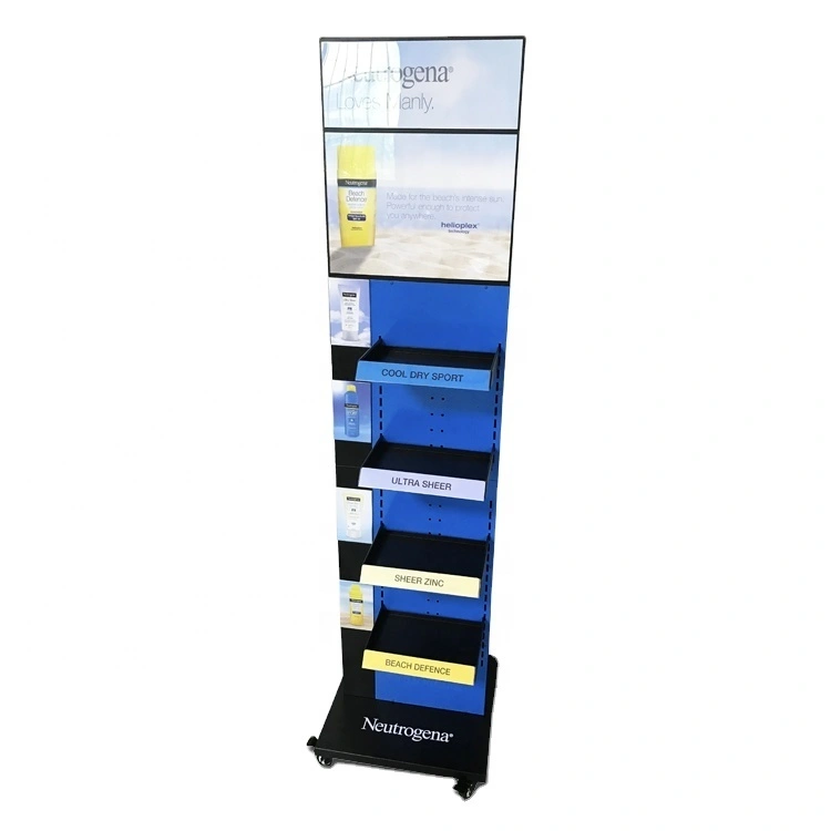 Luxus-Parfümvitrine, schwarzes Präsentationsregal, einfache Montage 1