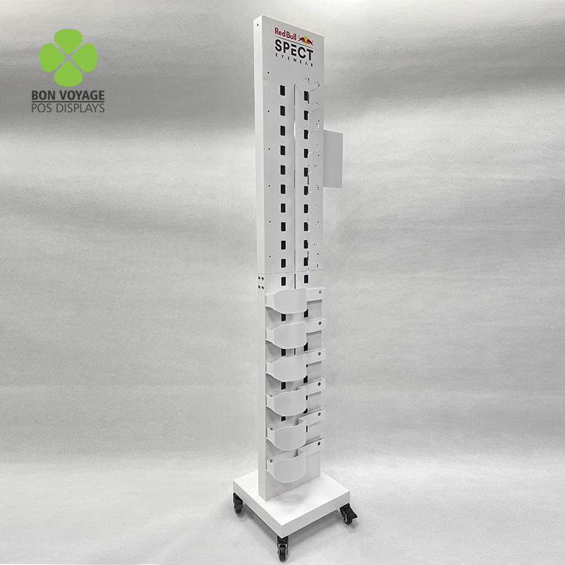 Floor Standing Lockable Custom Acrylic Eyewear Sunglasses Display Stand