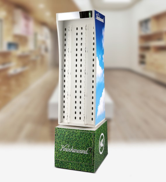 Wooden Floor Sunglasses Eyewear Display Stand For Optical Shop With Custom Service And Rotated Base 6