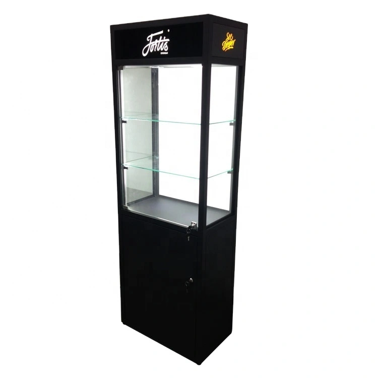 Metallboden-Vitrine Sonnenbrille Brillen ständer für Optische Shop mit Glas & Verriegelung Tür 1