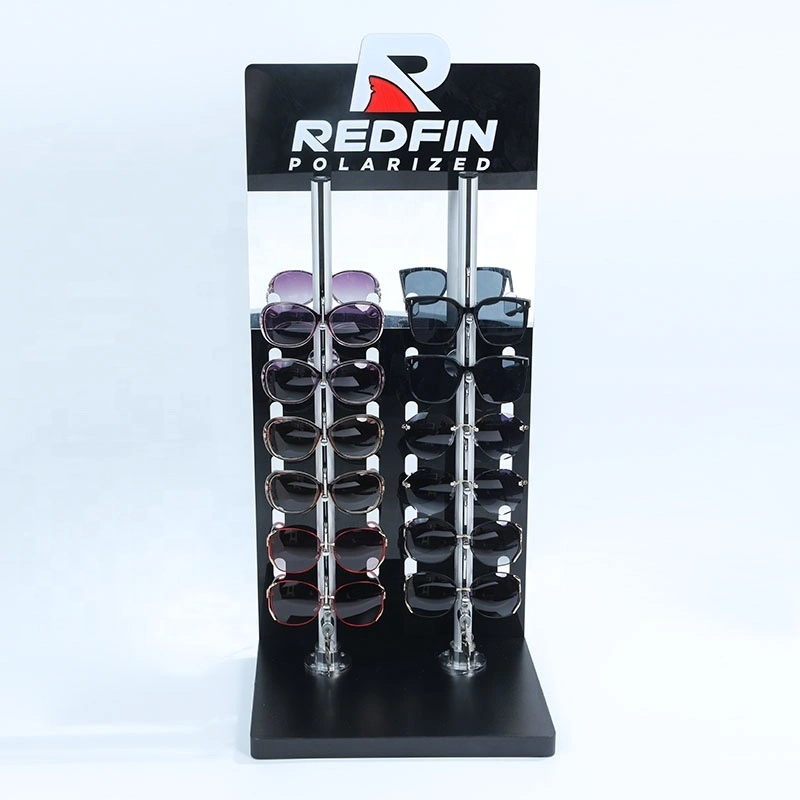 Acryl Sonnenbrille Display Pop Counter Top Version mit 12 Paaren & Verriegelung Gestell 1