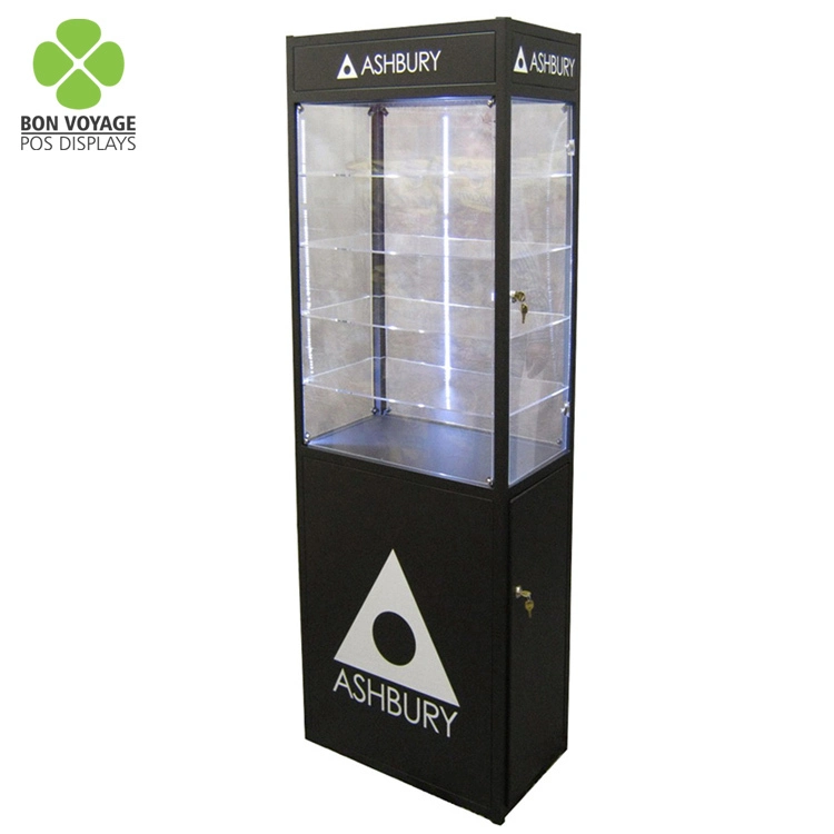 Brillen zonnebril vitrine Custom Pos metalen vloer met vergrendelingsdeur en led-verlichting 1