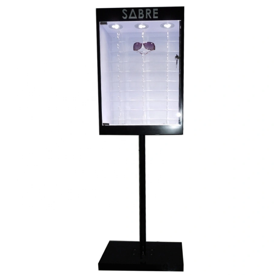 Sonnenbrillen-Vitrine mit Acryl-Bon Voyage-Display 1