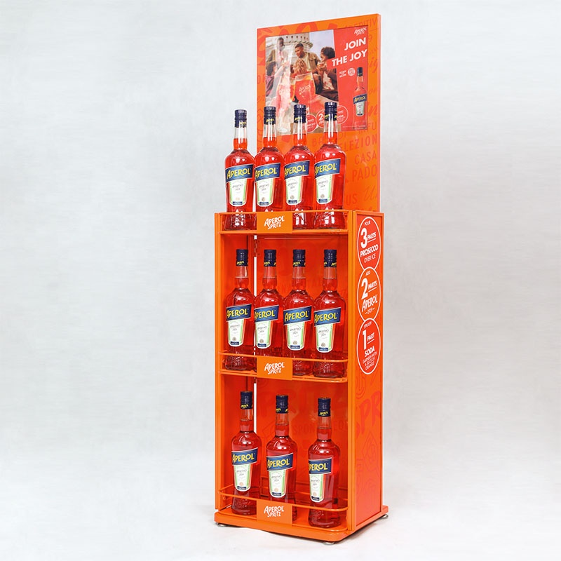 Support d'affichage adapté aux besoins du client professionnel en métal de boisson pour le supermarché 6
