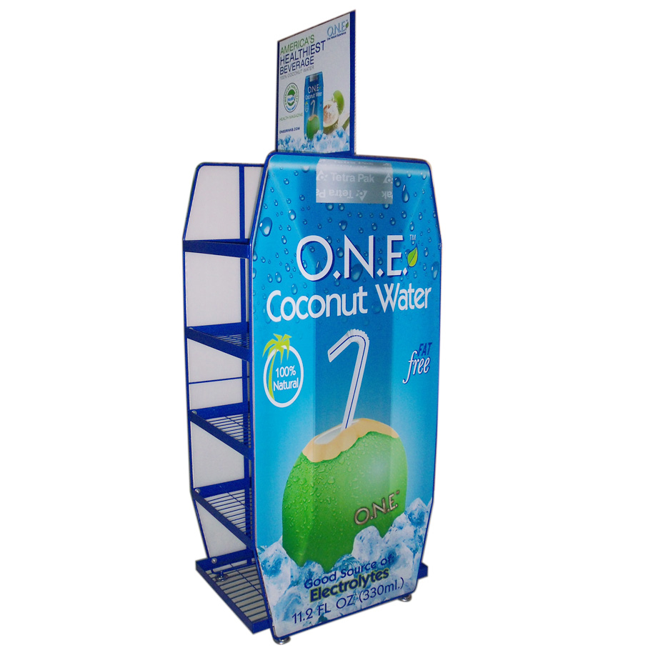 Support d'affichage adapté aux besoins du client professionnel en métal de boisson pour le supermarché 3