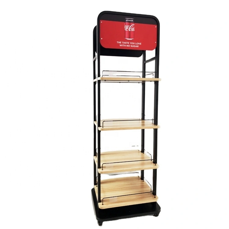 Metal Mesh Kurv Hylde Bageri Aftagelig Tiered Brød Wire Display Rack 1