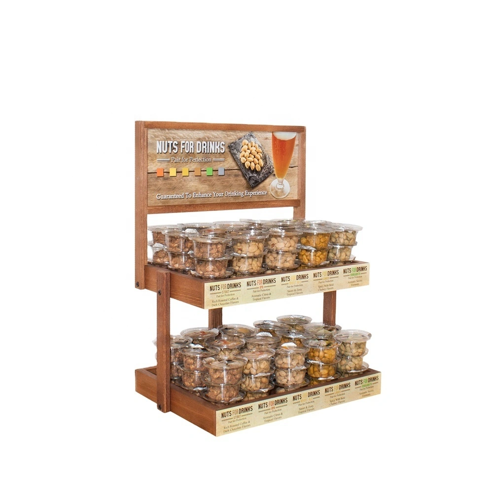 Pop-Thekenständer aus Holz für Snacks 1