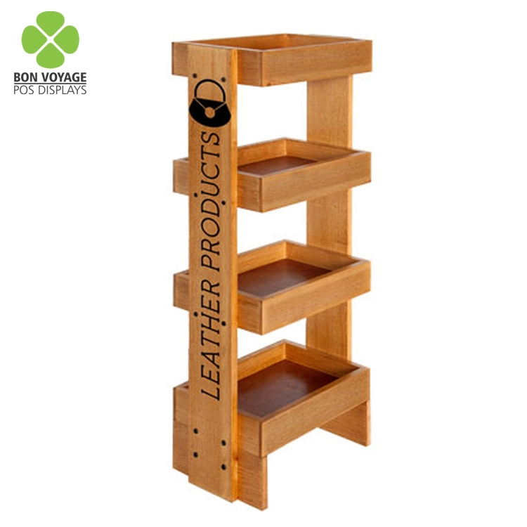 Flot Standing Detail Pos Pop Up Træ Drikke Mad Display Stativ 1
