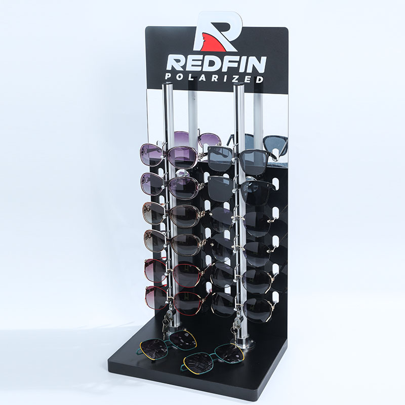 Custom Optical shop floor standing eyewear sunglasses display cabinet 4