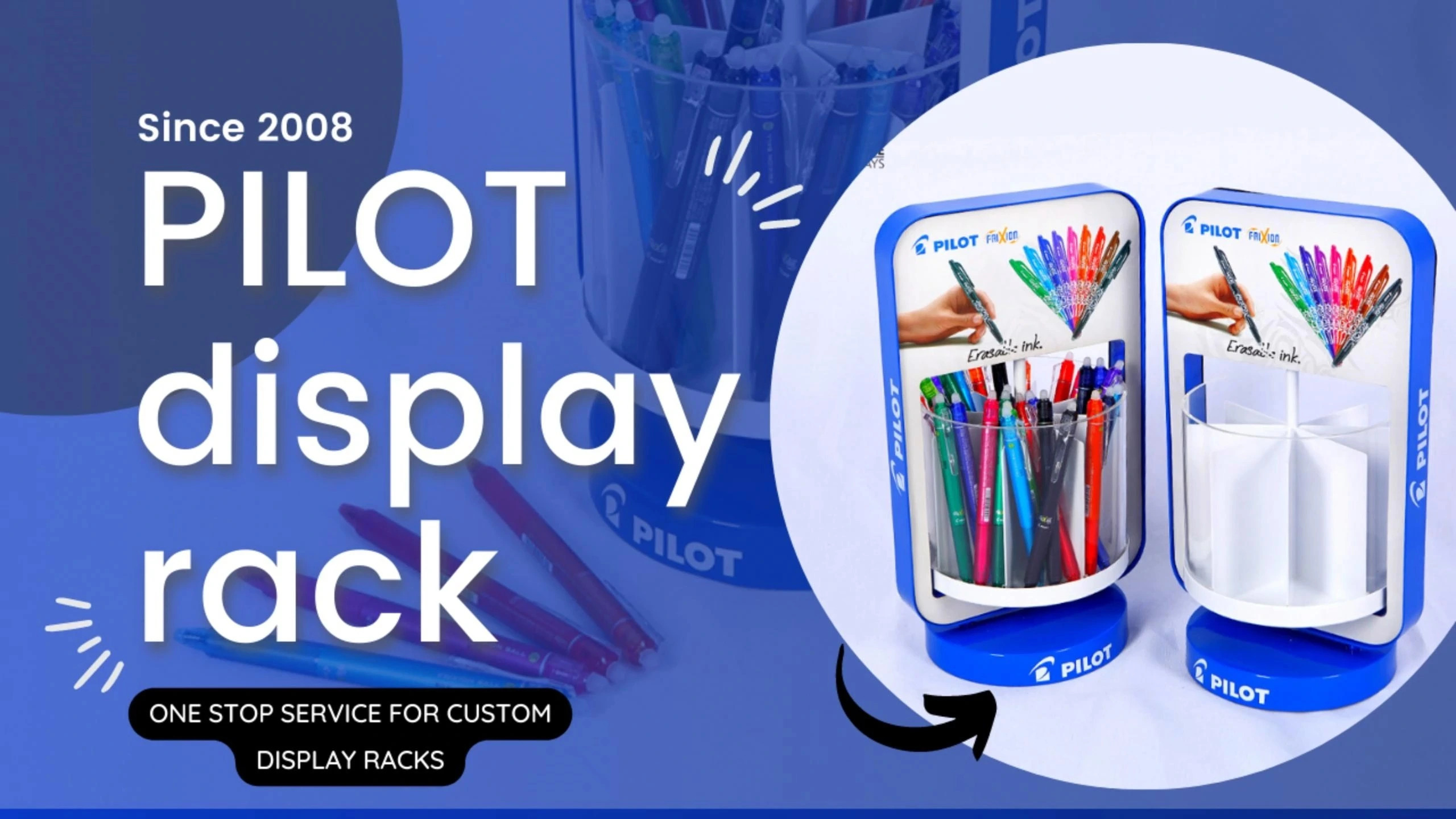 Drehbare Plexiglas-Acryl-Tabletts für Stifte, Acryl-Box für Schreibwaren, die beliebtesten Stifte, Acryl-Display auf dem Tisch 1