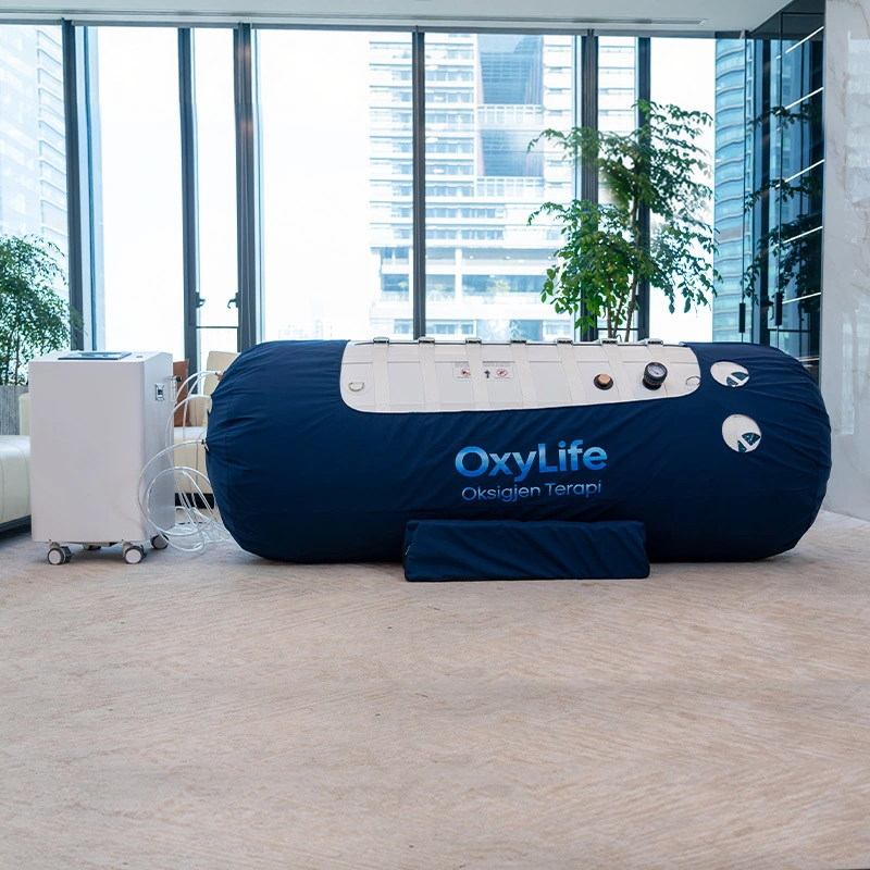 होम हायपरबेरिक ऑक्सिजन सॉफ्ट लायिंग चेंबर विथ सेफ्टी बेल्ट २.० एटीए एस८००प्रो-१ | सनविथ हेल्दी 1