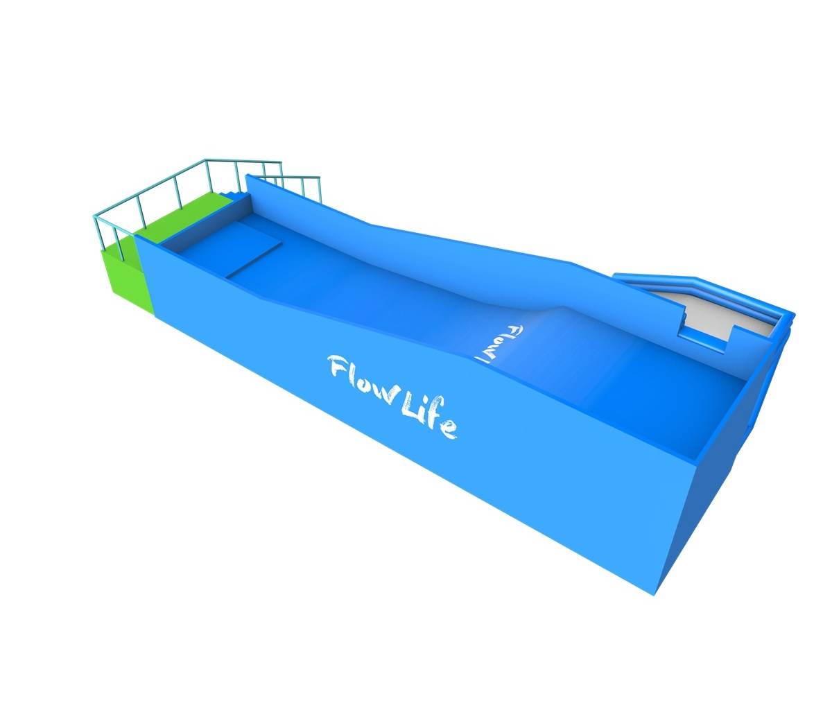 Vente d'usine divers simulateur de surf intérieur largement utilisé Flowboarding Machine à glissière unique 1
