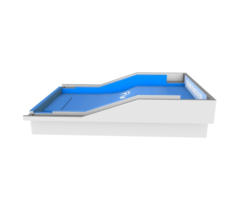 Máquina de simulador de surf de monopatín de doble diapositiva fija popular de suministro de fábrica 1