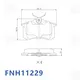 Frontech Ceramic Disc Brake Pads Auto Partibus Replacement 5