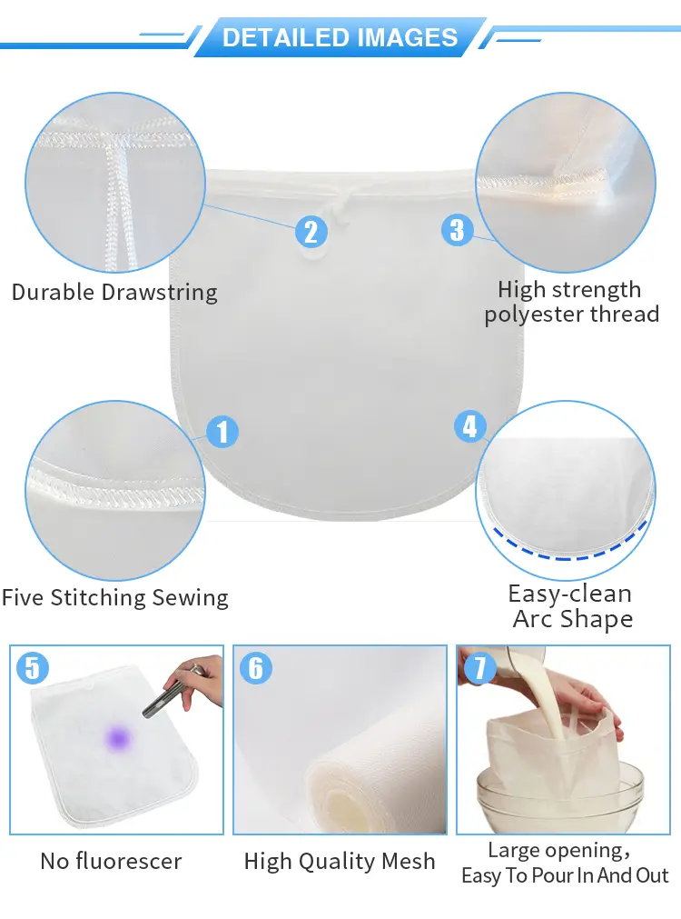 Tianyi Customized Nylon Nut Milk Bag for B2c 4