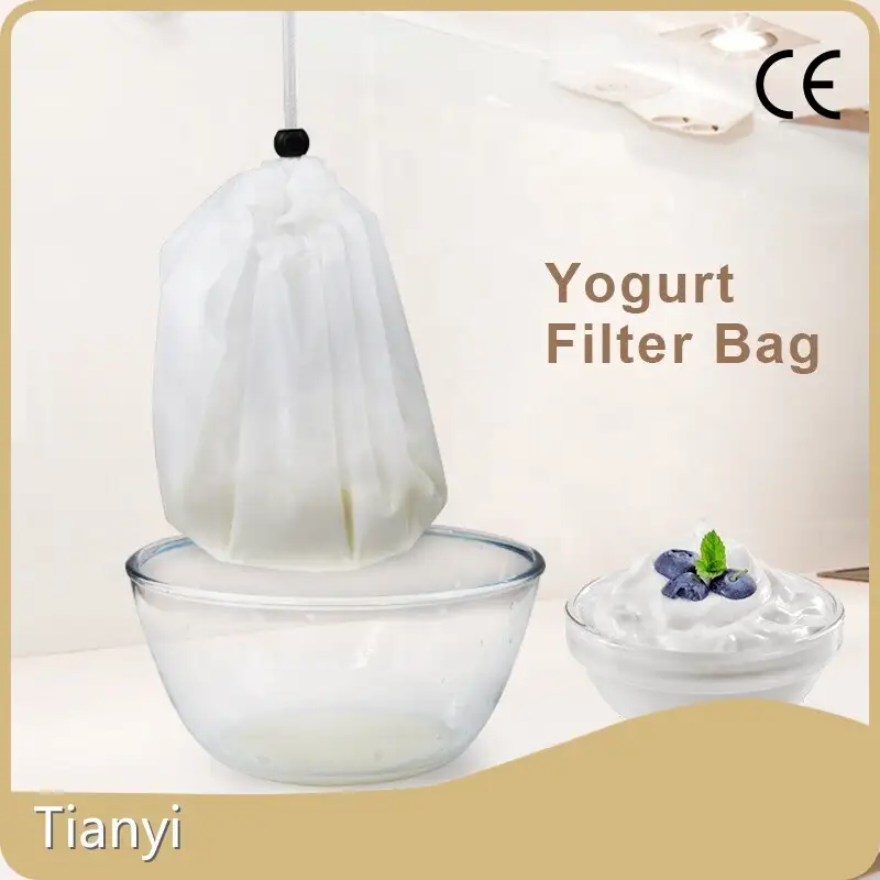 OEM Yogurt Strainer Bag Tianyi Heat Transfer/silk Printing 100um for Yogurt Strainer Filter 1