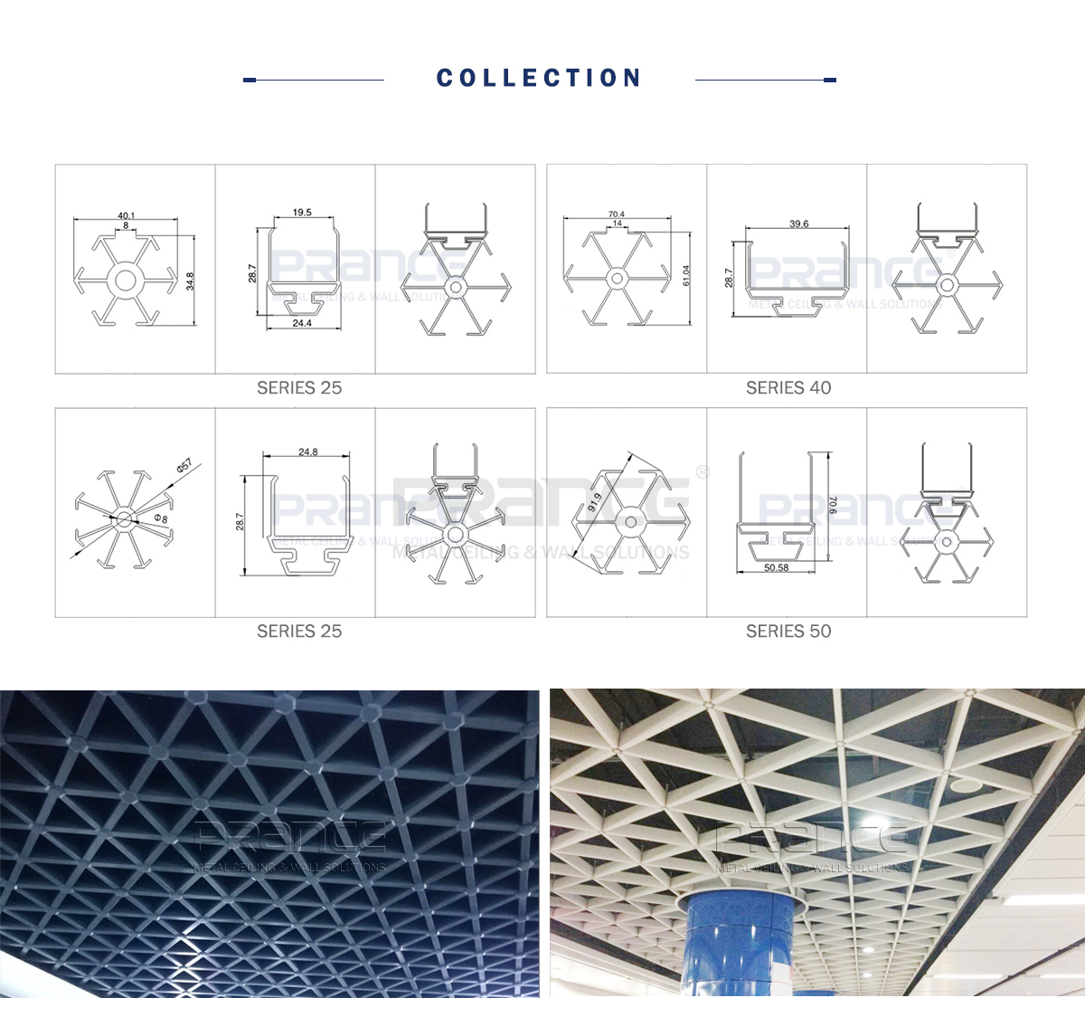 Triangle Grid Ceiling - PRANCE