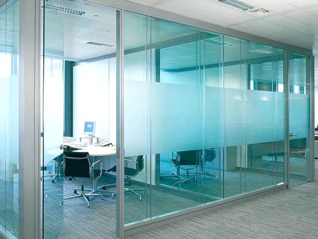 Double glass partition 1