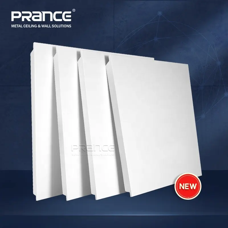 PRANCE Brand Clip in Aluminium Tectum Perforatum / Non Perforatum / Embossing Graphics / Custom Size Online Technical Support 0.8-1.2mm Standard White Or RAL White 3