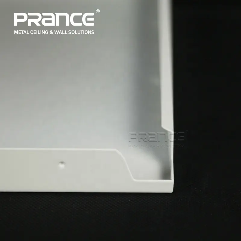 PRANCE Brand Clip in Aluminium Tectum Perforatum / Non Perforatum / Embossing Graphics / Custom Size Online Technical Support 0.8-1.2mm Standard White Or RAL White 4