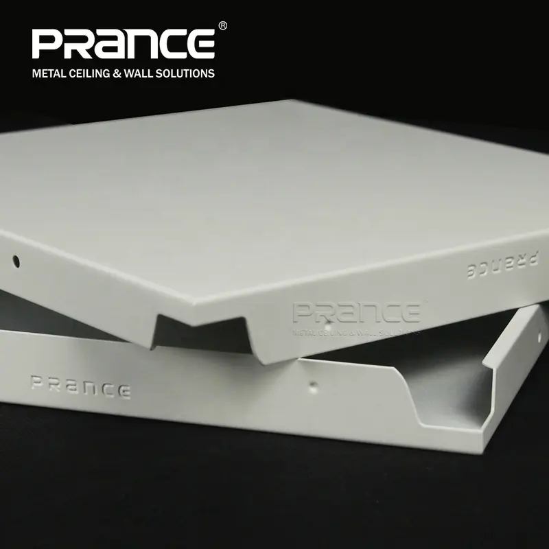 PRANCE Brand Clip in Aluminium Tectum Perforatum / Non Perforatum / Embossing Graphics / Custom Size Online Technical Support 0.8-1.2mm Standard White Or RAL White 5