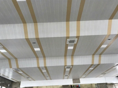 Doğrusal alüminyum tahta tavan