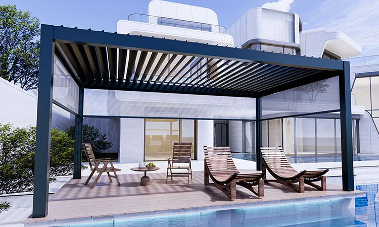 aluminum glass canopy