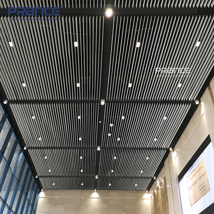 Angle Raffle Ceiling Metal Baffle Ceiling System - PRANCE