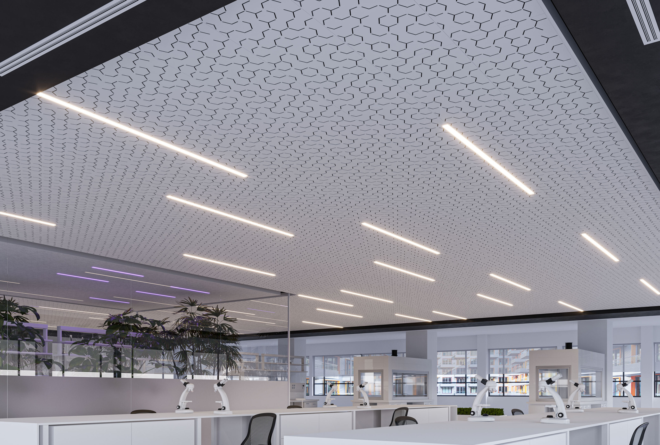 Scrm Ceiling Floating Ceiling Panels for Contemporary Designs