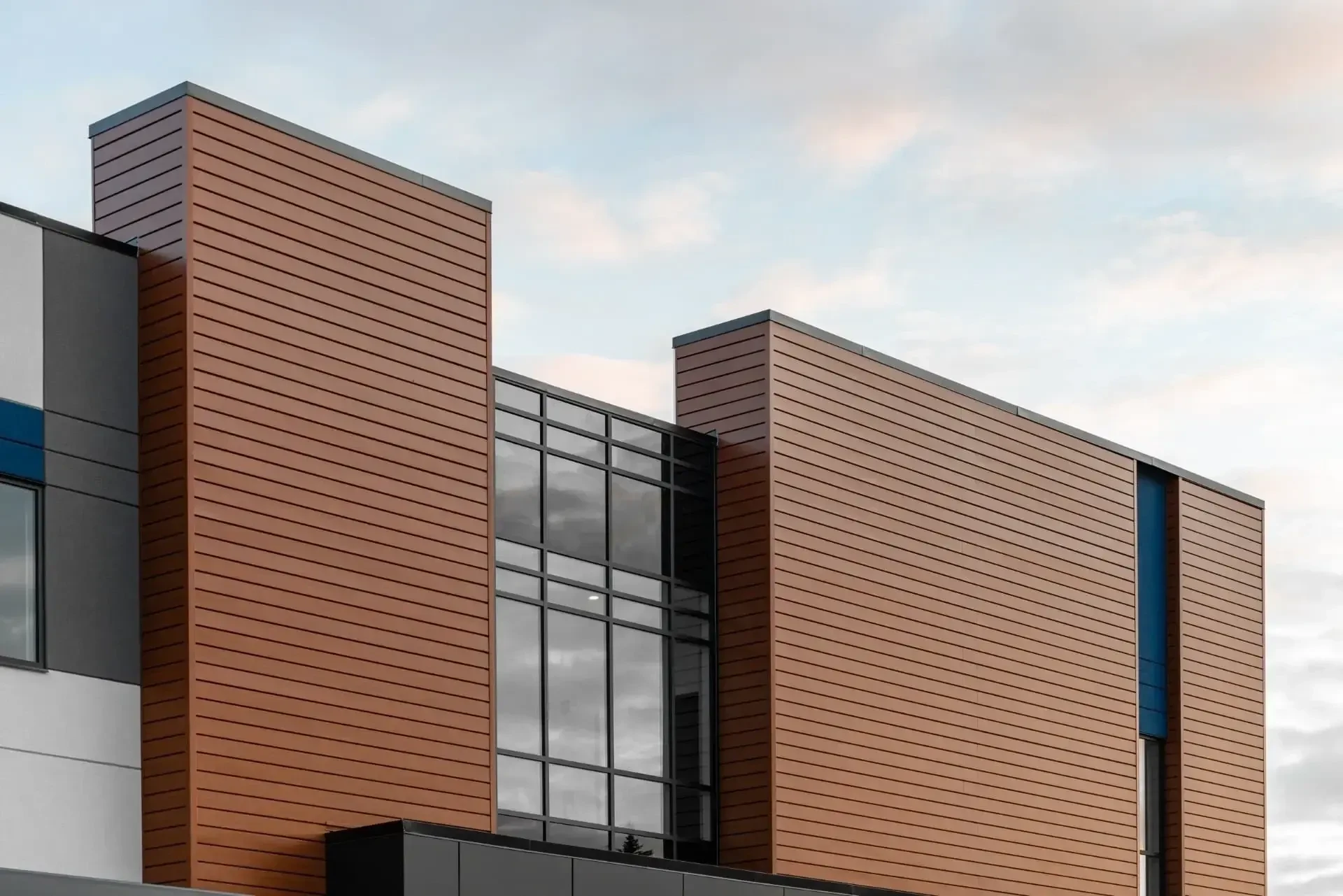 façade de revêtement en aluminium