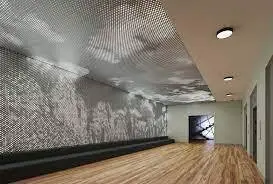 Perforated metal sheet ceiling 1