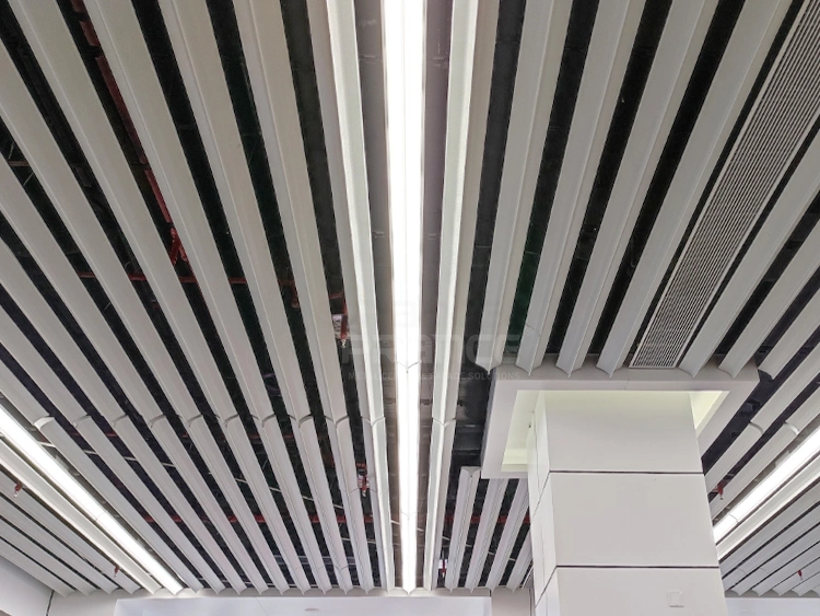 ​​Custom metal plank ceiling​