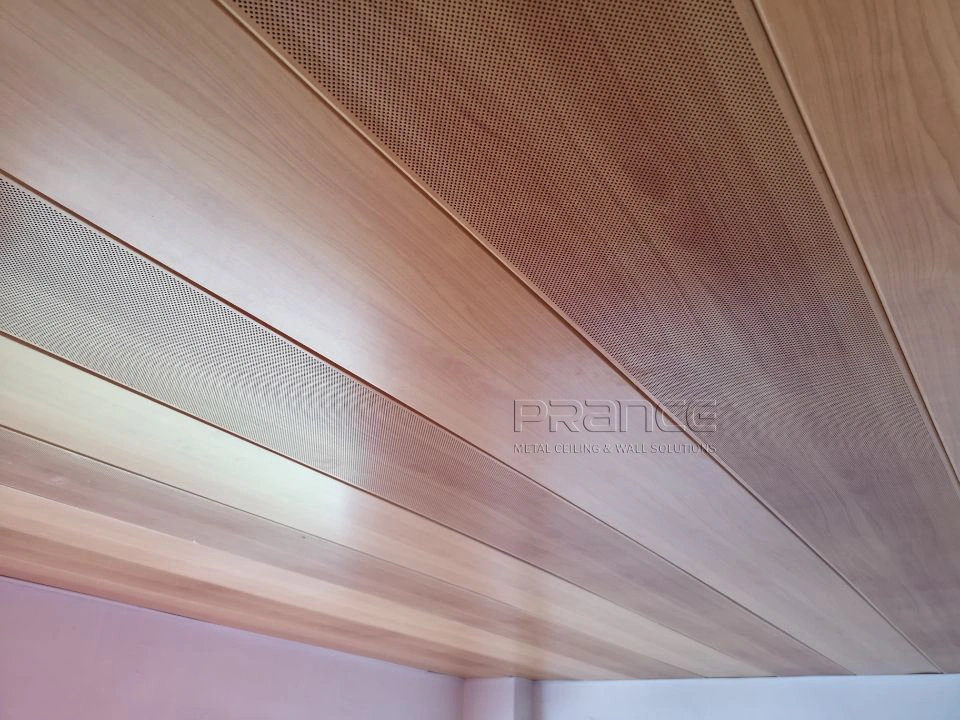 Perforated ceiling tiles