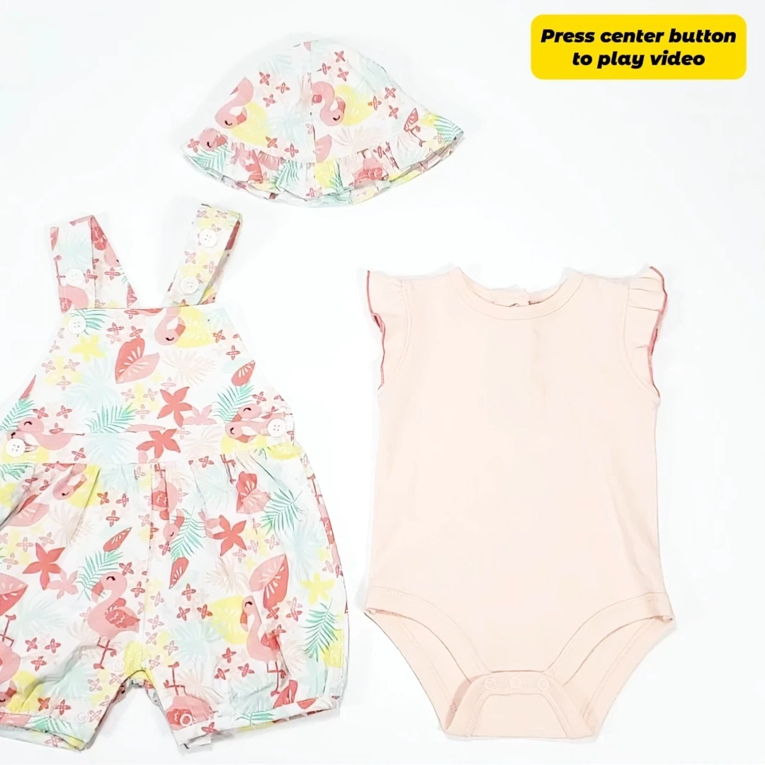 YZGM010 2-TEILIGES SET GEWEBTER BODYSUIT/SHORTALL mit HAUBE 1