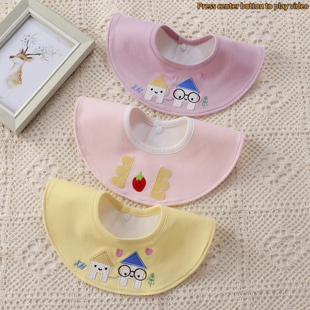 Baby bibs waterproof bib new cotton bib soft waterproof bib new cotton bib soft-YZGM041 1