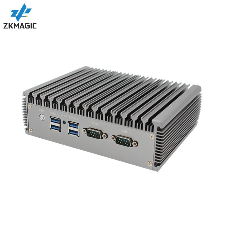 Fanless Mini PC J4125 J6412 N5095 11gen Elkhart Lake Process - ZKmagic