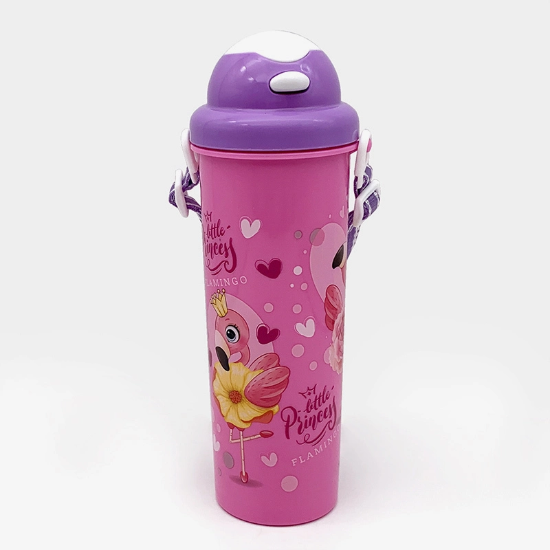 Bouteille d'eau de dessin animé pour enfants de grande capacité de 700 ml avec couvercle escamotable (45023) 1