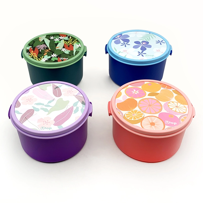 1400ml Factory wholesale anti-slip large round salad mixing bowl box with box lid（46112） 1