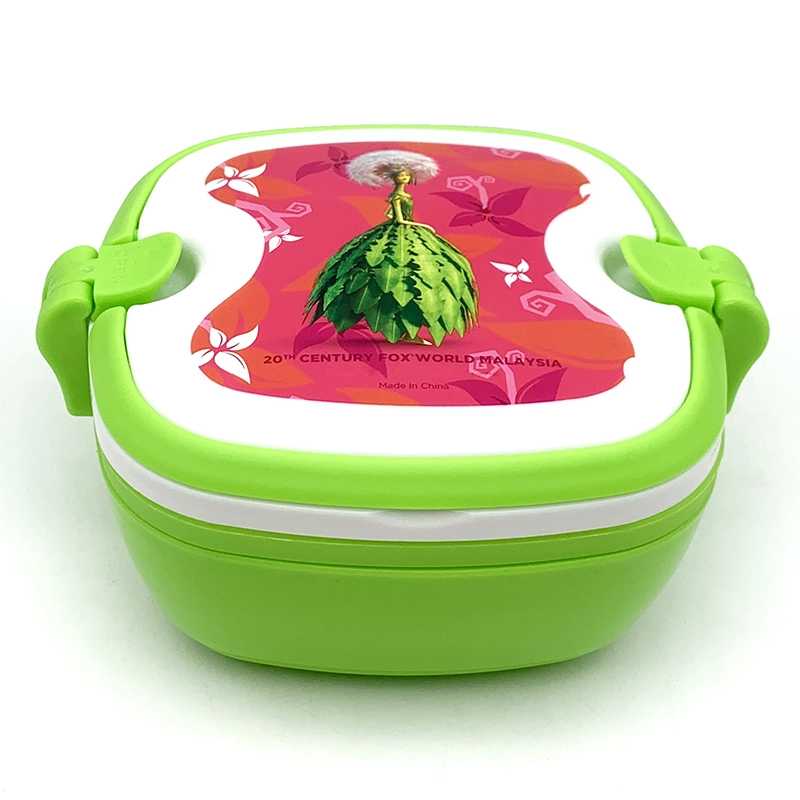 490ml Custom Printed Eco Friendly Food Brunch Camping Outing Handle Food Container PP Lunchbox for Kids（46048） 1