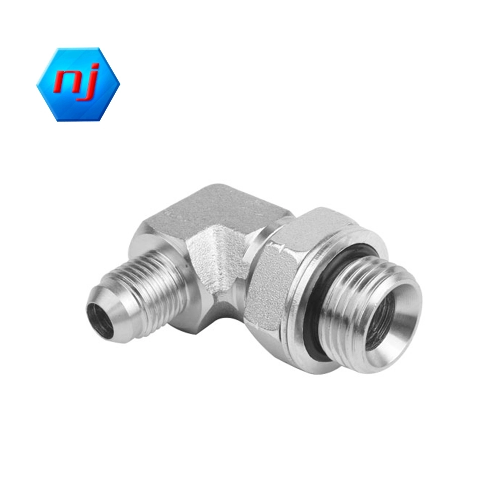 Gomito a 90° Raccordo idraulico regolabile da JIC maschio a BSP O-ring 1JG9-OG 1